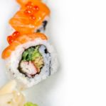 Fresh Sushi Choice Combination Assortment Selection Stock Photo