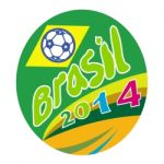 Brasil 2014 Soccer Football Ball Oval Stock Photo