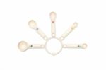 Measuring Spoons On White Backgroun Stock Photo