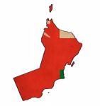 Oman Map On Oman Flag Drawing ,grunge And Retro Flag Series Stock Photo