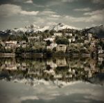 Verbania Town On The Lake Maggiore Stock Photo