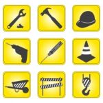 Under Construction Icon Stock Photo