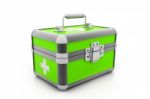 Modern First Aid Kit Stock Photo