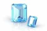 Aquamarine Diamond Stock Photo