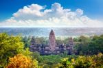 Angkor Wat Temple, Siem Reap In Cambodia Stock Photo