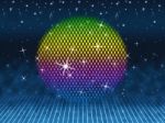 Colorful Ball Means Colors Sparkles And Party
 Stock Photo