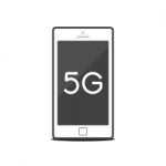 5g Communication Technology Mobile Phone Stock Photo