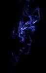 Smoke In Black Background Stock Photo