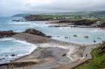 Bude, Cornwall/uk - August 15 : Scenic View Of The Bude Coastlin Stock Photo