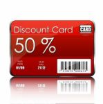 Discount Card Stock Photo