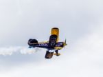 The Trig Aerobatic Team Flying Over Biggin Hill Airport Stock Photo