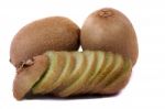 Kiwis On White Background Stock Photo