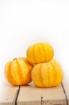 Fresh Yellow Pumpkin Stock Photo