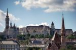 View Up To The Castle Area Of Budapest Stock Photo