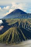 Bromo Vocano Mountain Stock Photo