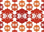 Red Color Seamless Pattern Stock Photo