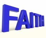 Faith Word Stock Photo