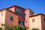 Colourful Building In Porto Cervo Stock Photo