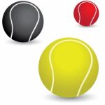 Colorful Tennis Balls Stock Photo