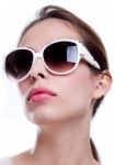 Attractive Woman With Sunglasses Stock Photo