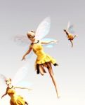 3d Rendering Of A Fairies Flying On The Sky Stock Photo