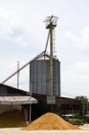 Grain Silo Stock Photo