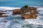 Pancake Rocks Near Punakaiki Stock Photo