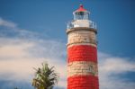 Cape Moreton Lighthouse On The North Part Of Moreton Island Stock Photo