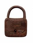 Old Rusty Padlock Stock Photo