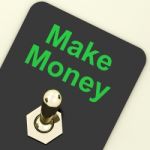 Make Money Text And Switch Stock Photo