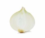 White Onion Isolated On The White Background Stock Photo