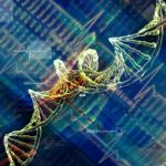 Digital Illustration Of  Dna Stock Photo