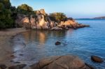 Beach Near Tanca Manna Cannigione Sardinia Stock Photo