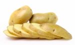 Potato Isolated On White Background Stock Photo