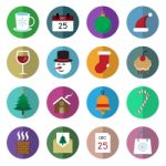 Christmas Icon Set  Illustration Stock Photo