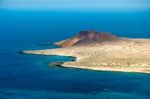 View Of Isla Graciosa Off The Coast Of Lanzarote Stock Photo