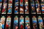 Religious Stained Glass Windows Stock Photo