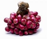 Bunch Of Red Onion Stock Photo