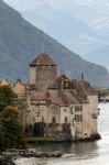 Chateau De Chillon In Montreux Switzerland Stock Photo