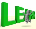 Learn Word Showing Education Training Or Learning Stock Photo