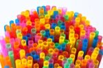 Colorful Drinking Straws  Stock Photo