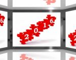 2016 On Screen Shows Predictions Stock Photo