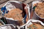 Latchi, Cyprus/greece - July 23 : Bags Of Fishing Nets On The Je Stock Photo