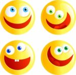 Yellow Emoticons Stock Photo