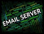 Email Server Indicating Computer Servers And Correspondence Stock Photo