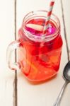 Fresh Fruit Punch Drink Stock Photo