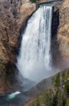 Lower Yellowstone Falls Stock Photo