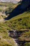 Scenic View Of Glacier National Park Stock Photo