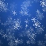 Snow Flakes Backdrop Stock Photo