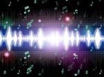 Soundwaves Background Mean Music Singing And Melodies
 Stock Photo